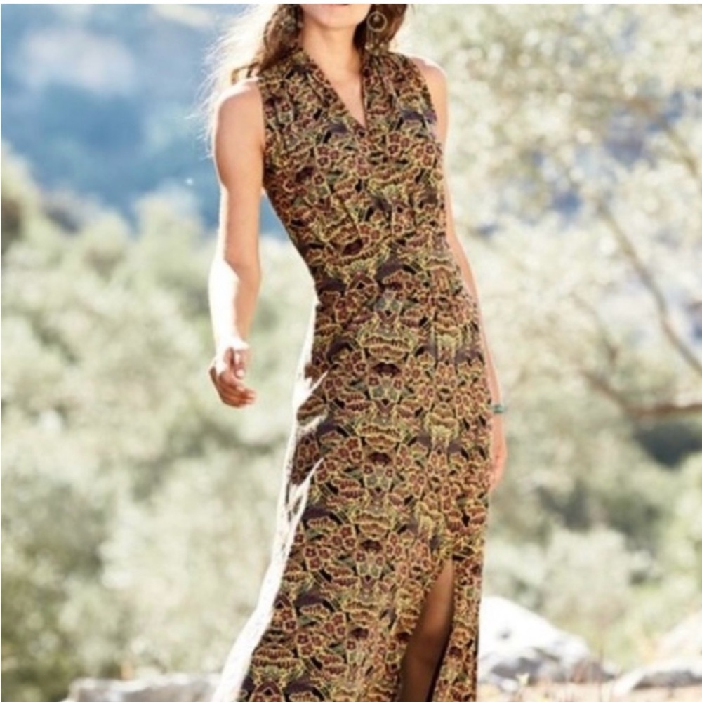 Peruvian Connection Multicolor Patterned‎ Maxi Dress